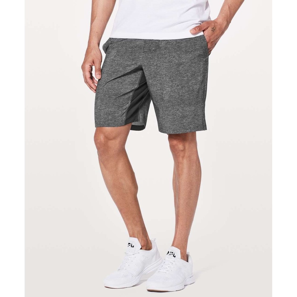 Lululemon T.H.E. Short Out Of Mind Liner 9" Medium Heathered Print Gray LM7AAUS